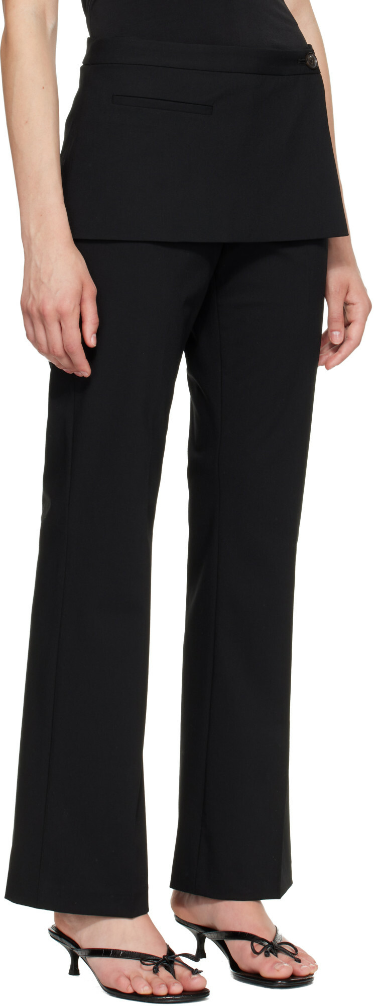 Sandy Liang Black Mulberry Trousers