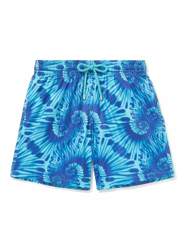 Photo: Vilebrequin - Mahina Slim-Fit Mid-Length Tie-Dyed Recycled Swim Shorts - Blue