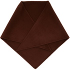 Marni Brown Mini Logo Triangle Scarf