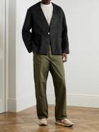 OrSlow - Oversized Wool-Blend Cardigan - Gray