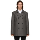 Hugo Grey Wool Balno Peacoat