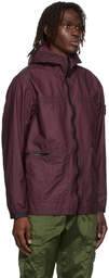 Stone Island Burgundy Cotton Jacket