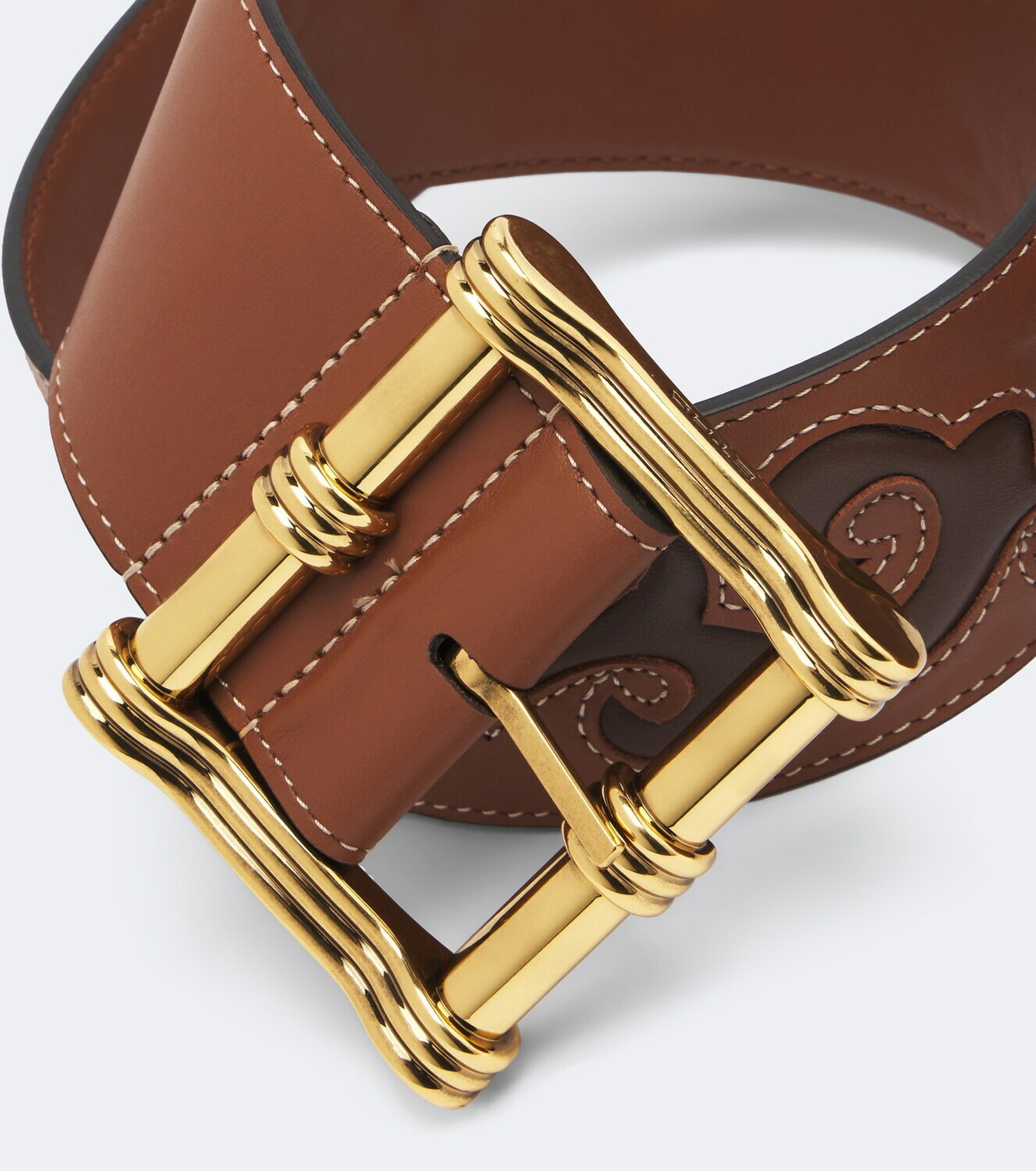 Etro Embroidered leather belt