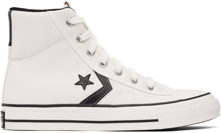 Photo: Converse White Star Player 76 High Top Sneakers