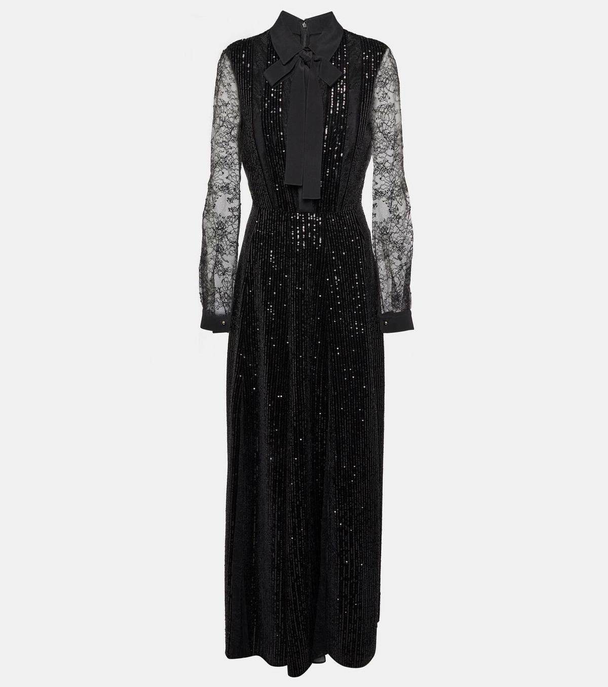 black tulle and lace dress Black Layered Tulle Dress With Corset Bodice And Embellished Skirt