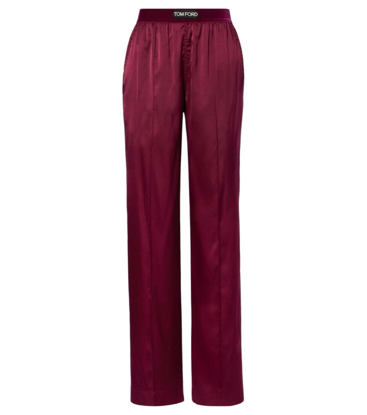 Photo: Tom Ford Silk-blend satin wide-leg pants