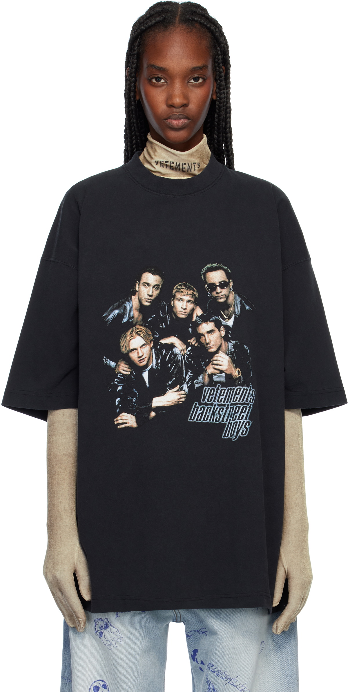 (送料・関税込) VETEMENTS \"Black Runway Backstreet Boys\" Vetements Black Runway Backstreet Boys Sweatshirt Black