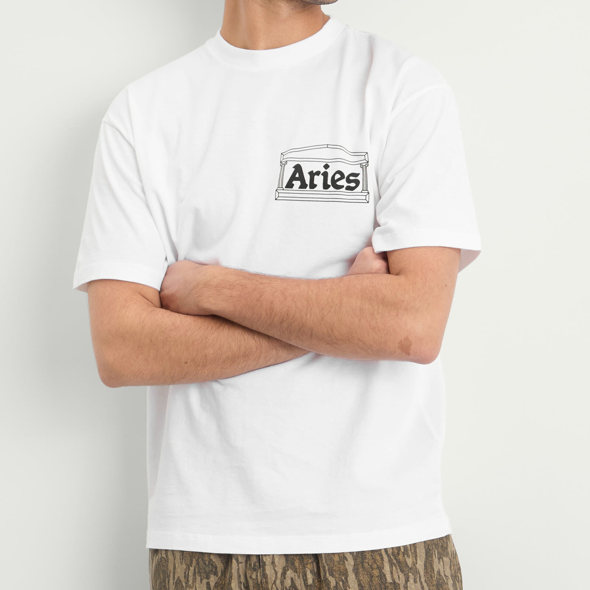 Aries Men's Temple T-Shirt in White