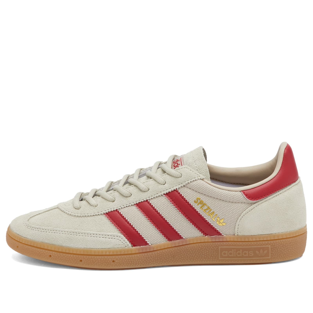 Adidas Handball Spezial in Putty Grey/Team Victory Red