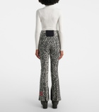 Perfect Moment Aurora leopard-print flared ski pants