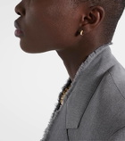 Toteme 18kt gold hoop earrings with diamond