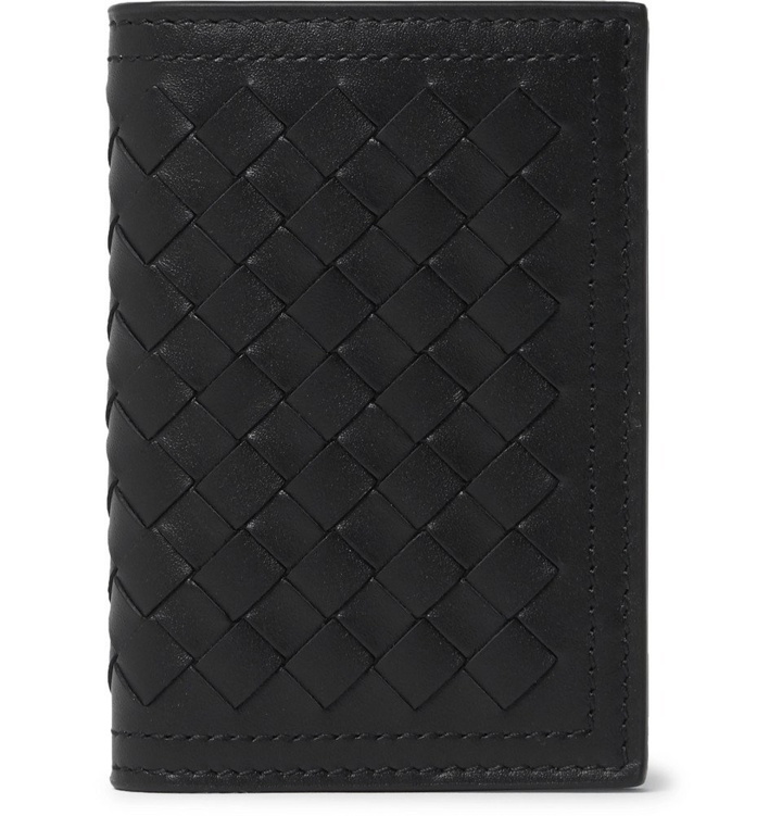 Photo: Bottega Veneta - Intrecciato Leather Billfold Wallet - Black