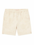 Orlebar Brown - Louis Straight-Leg Cotton-Jacquard Shorts - Neutrals