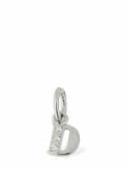 DODO - 18kt White Gold D Charm W/ Diamonds