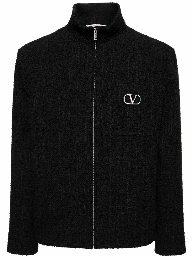 Photo: VALENTINO - Cotton Bouclé Zipped Jacket