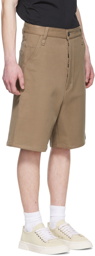 AMI Alexandre Mattiussi Taupe Alex Shorts