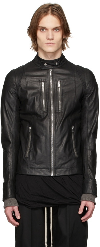 Photo: Rick Owens Black Leather IES Jacket
