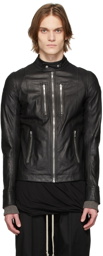 Rick Owens Black Leather IES Jacket