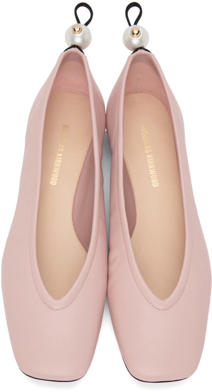 Nicholas Kirkwood Pink Casati D'Orsay Ballerina Flats