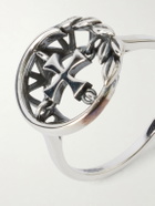 Enfants Riches Déprimés - Wreath Cross Sterling Silver Ring - Silver