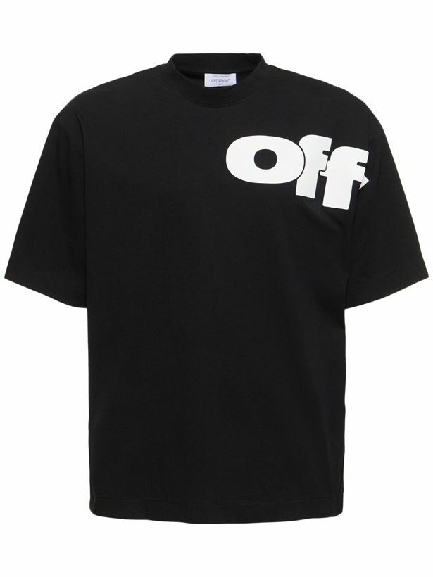 Photo: OFF-WHITE Shared Skate Logo Cotton T-shirt