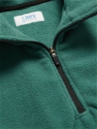 7 DAYS ACTIVE - Logo-Embroidered Colour-Block Fleece Sweatshirt - Green