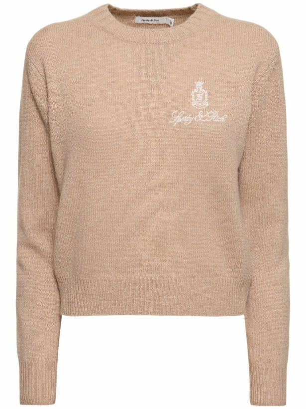 Photo: SPORTY & RICH Vendome Cashmere Crewneck Sweater