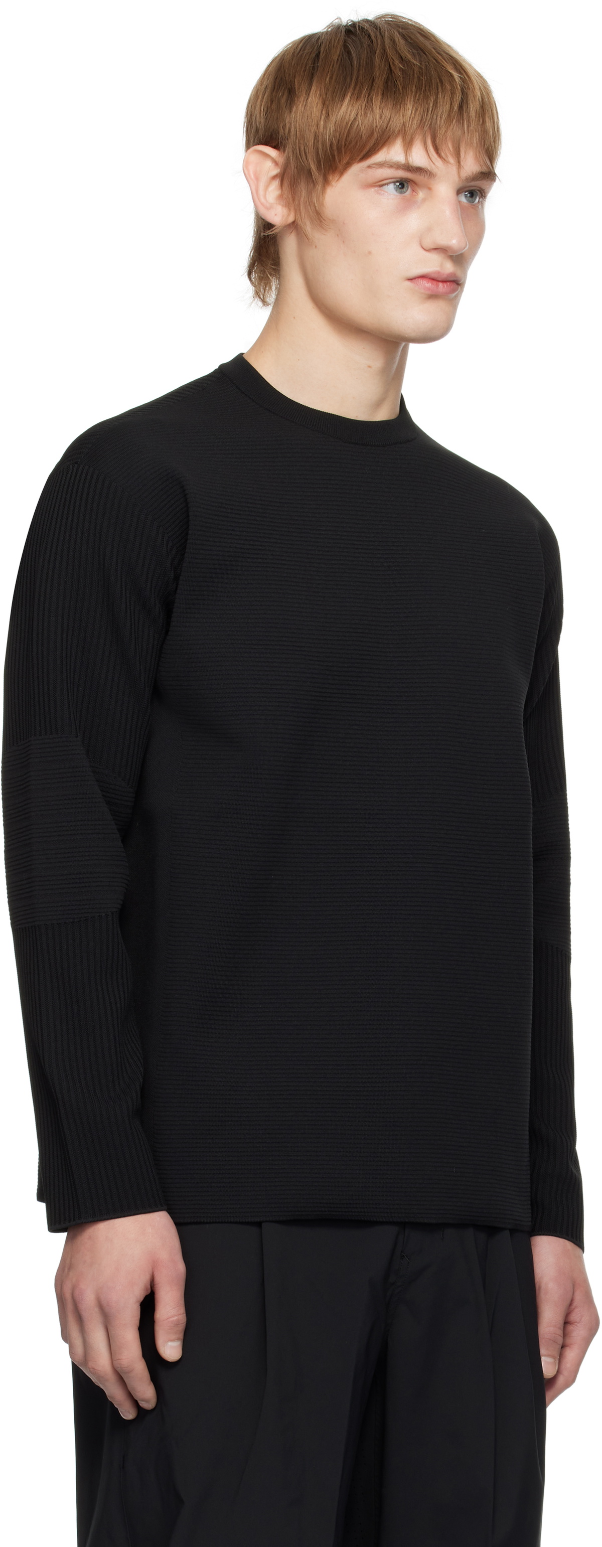 Descente ALLTERRAIN Black FusionKnit Crewneck T-shirt