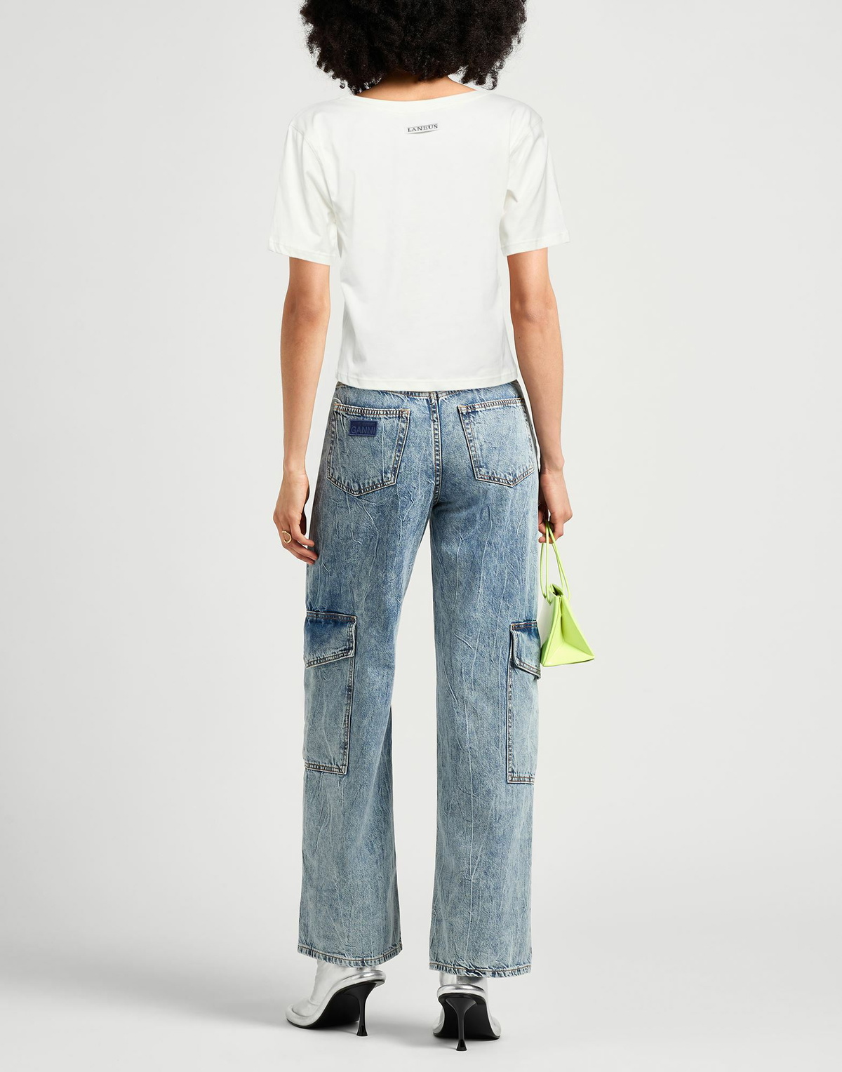 Laneus Womens T-shirt in Off white