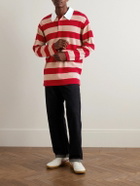 Guest In Residence - Rugby Striped Cashmere Polo Shirt - Red