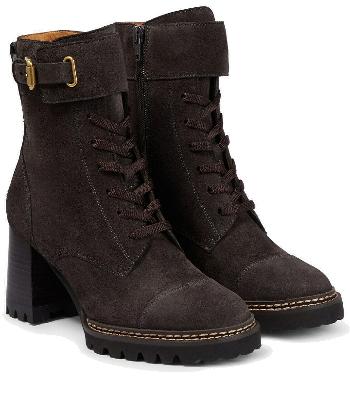 Photo: See By Chloé Mallory suede combat boots