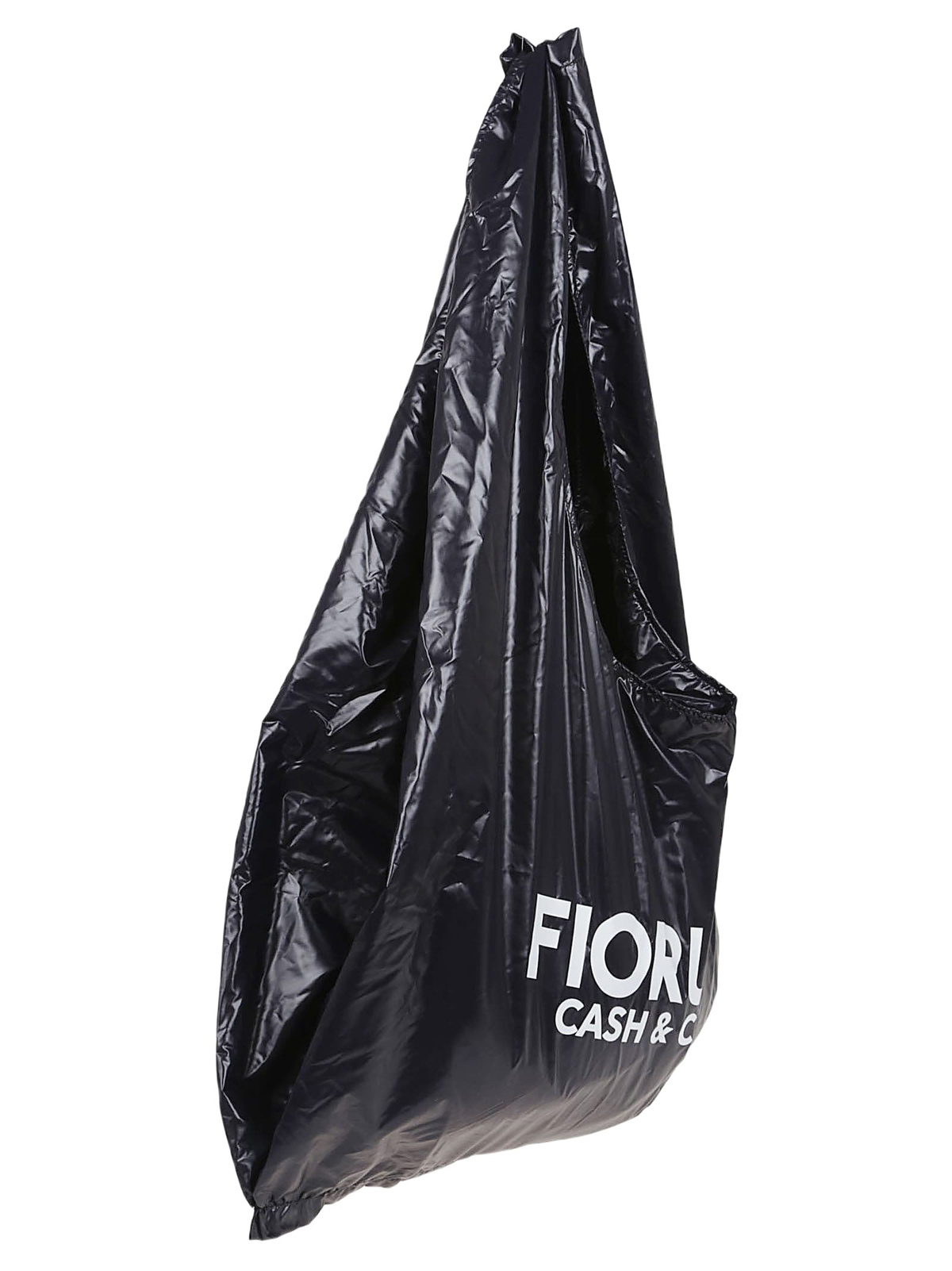 Fiorucci Black Nylon Cash &amp; Carry Print Hobo Bag