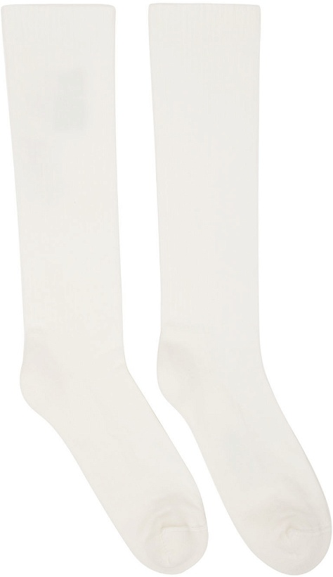 Photo: Rick Owens Drkshdw Off-White Graphic Logo Socks