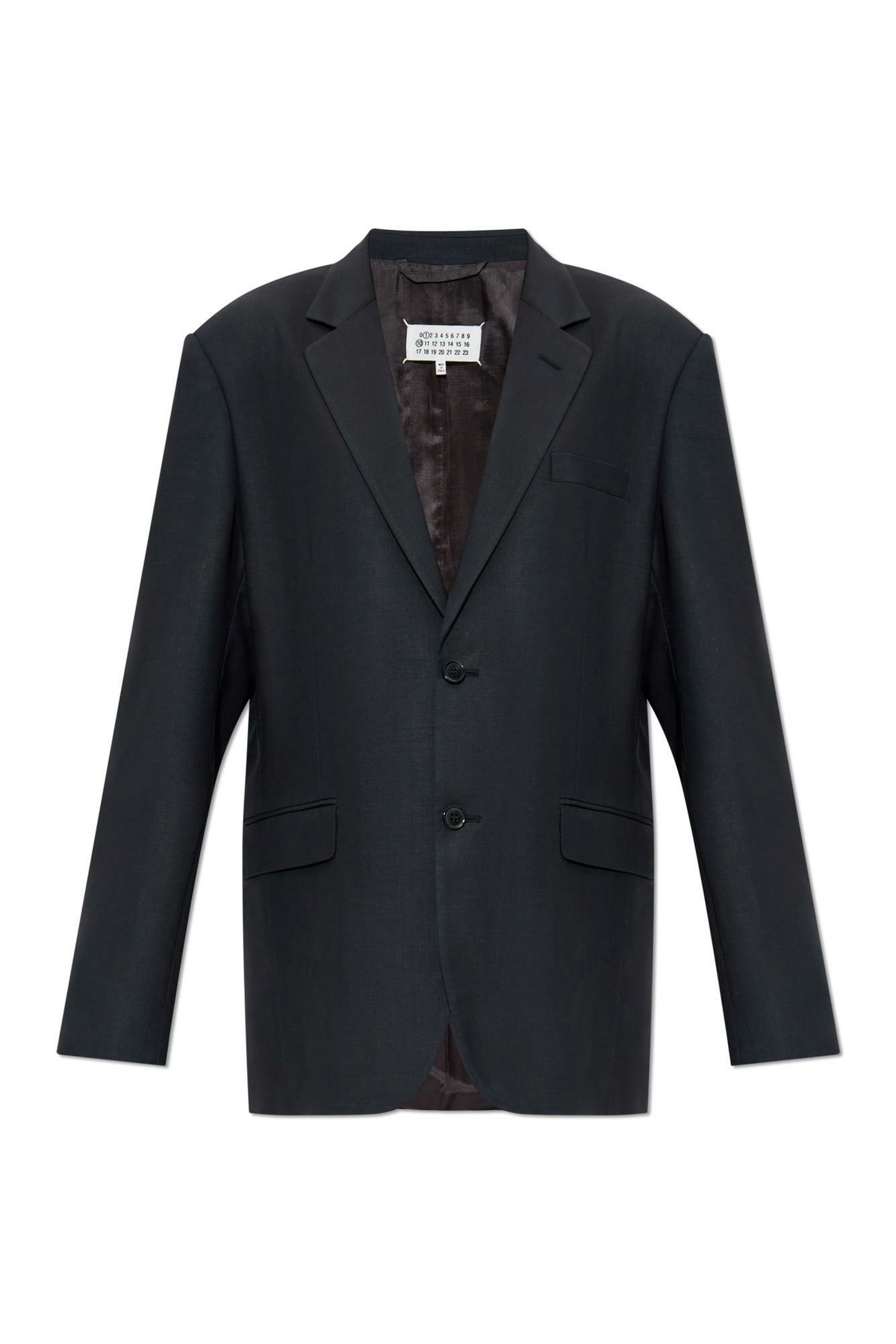 Maison Margiela Black Mohair Deconstructed Blazer Maison