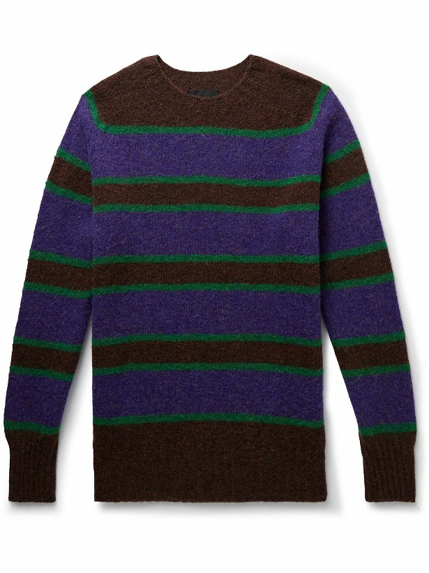 Photo: Howlin' - Absolute Belter Striped Wool Sweater - Brown