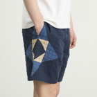 A.P.C. Men's Connor Patchwork Shorts in Indigo