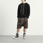 Rick Owens Men's Zip Knitted Hoodie in Black