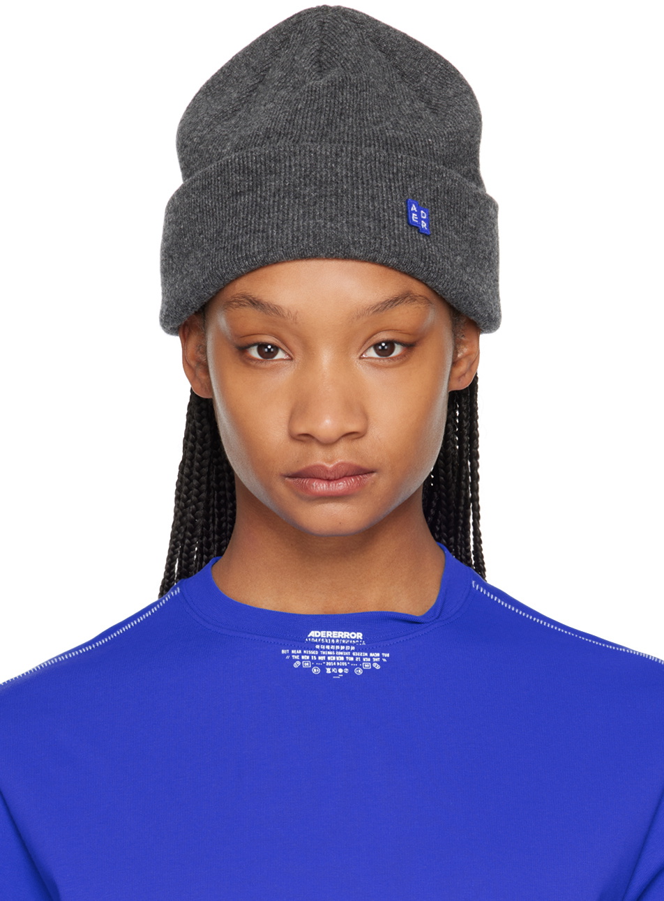 帽子 ADER Error CRUMPLE Beanie ADER error Blue Crumple Logo Beanie ADER error