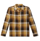 Stüssy - Camp-Collar Checked Flannel Shirt - Yellow