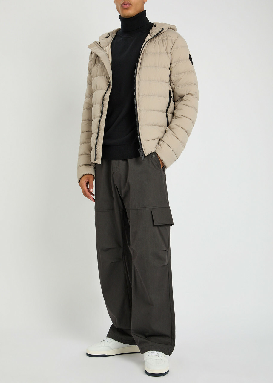 Canada Goose Crofton Hooded Shell Jacket Beige Canada Goose