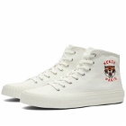 Kenzo Men's High Top Canvas Sneakers in White