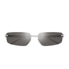 Cartier Eyewear Cartier Ct0544s Clash De Cartier 003 Silver Sunglasses