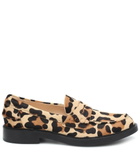 Tod's - Leopard-print calf hair loafers