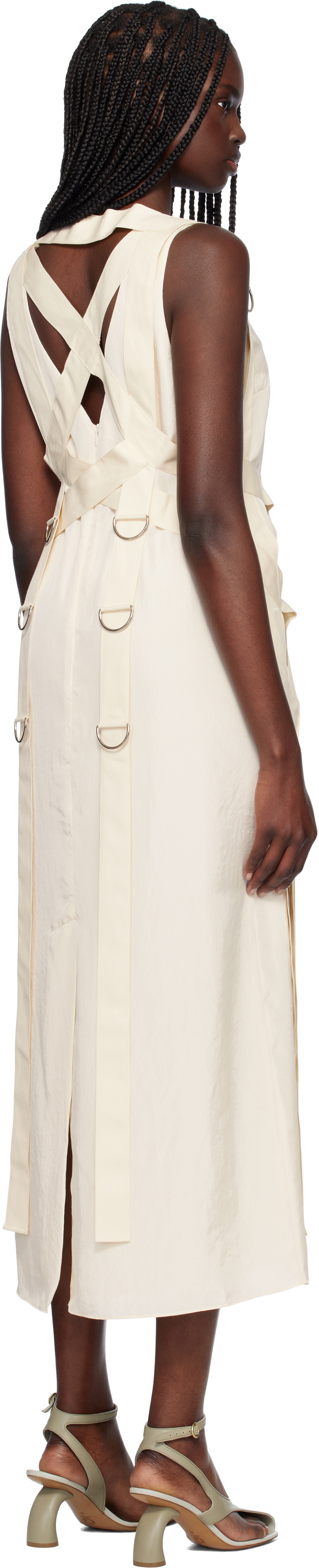 Renaissance Renaissance Off-White Samia Maxi Dress
