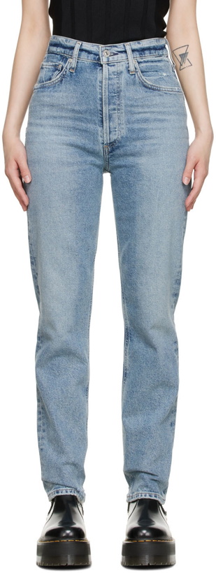Photo: Citizens of Humanity Blue Sabine Straight Jeans