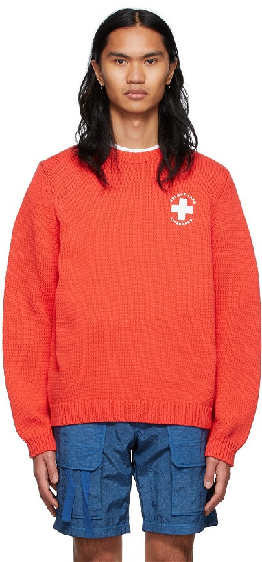 Photo: Helmut Lang Red Lifeguard Sweater
