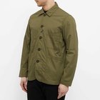 Universal Works Men's Fine Twill Patched Bakers Jacket in Olive