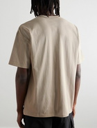 Nike - Sportswear Premium Essentials Logo-Embroidered Cotton-Jersey T-Shirt - Neutrals