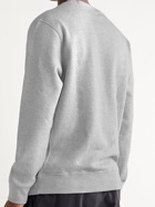 NIKE - Sportswear Logo-Appliquéd Mélange Fleece-Back Cotton-Blend Jersey Sweatshirt - Gray