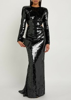 Stella Mccartney Sequin-embellished Tulle Gown Black